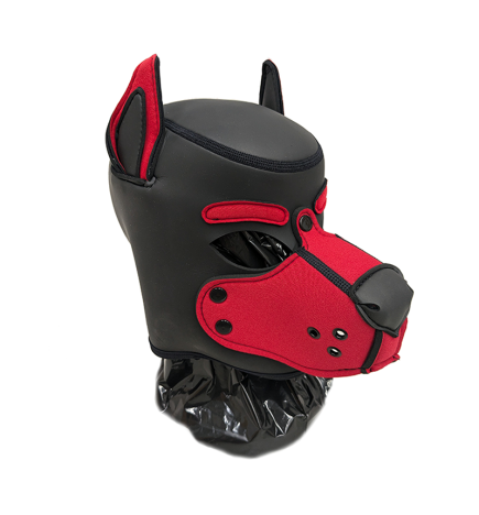 Mr. S Neoprene K9 Hood - Red