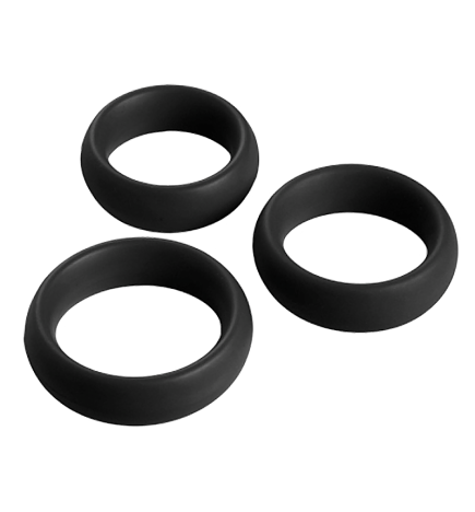 3 Piece Silicone Cock Ring Set