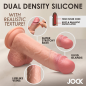 Real Skin Silicone Dildo with Balls 8 Inch - Medium