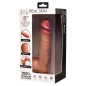 Real Skin Silicone Dildo with Balls 8 Inch - Medium
