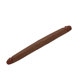 Double Dildo 15.75 Inch - Dark