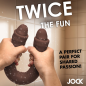 Double Dildo 15.75 Inch - Dark