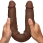 Double Dildo 15.75 Inch - Dark
