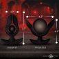 Dark Pearl Inflatable Vibrating Butt Plug Dark Pearl Inflatable Vibrating Butt Plug