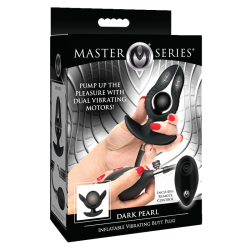 Dark Pearl Inflatable Vibrating Butt Plug