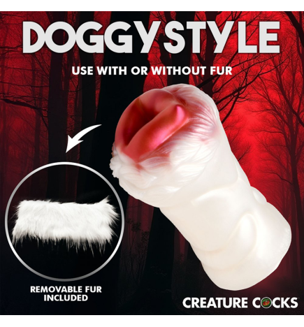 Snow She-Wolf Silicone Stroker