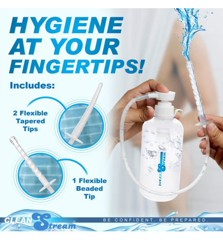 XL Enema Bottle with 3 Attachements