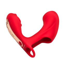 Rose Touch Pulsing Silicone Finger Vibrator