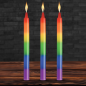 Pride Candles Rainbow Drip Candle Set of 3 Pride Candles Rainbow Drip Candle Set of 3