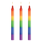 Pride Candles Rainbow Drip Candle Set of 3 Pride Candles Rainbow Drip Candle Set of 3