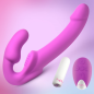 Candy Crush - Purple Vibrating Strapless Strap-On w/Remote
