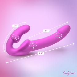 Candy Crush - Purple Vibrating Strapless Strap-On w/Remote