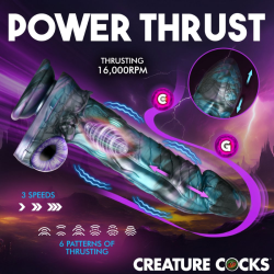 Astro-Thrust Thrusting and Vibrating Silicone Dildo