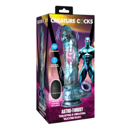 Astro-Thrust Thrusting and Vibrating Silicone Dildo