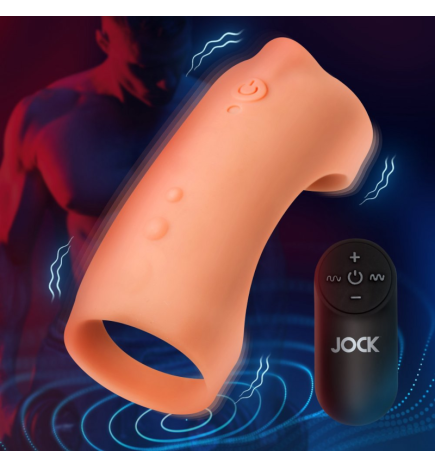 Vibrating Silicone Penis Sleeve - Medium