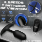 Vibrating Weighted Silicone Anal Plug - Medium