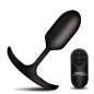 Vibrating Weighted Silicone Anal Plug - Medium