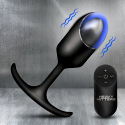 Vibrating Weighted Silicone Anal Plug - XLarge