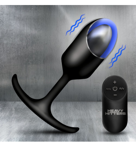 Vibrating Weighted Silicone Anal Plug - XLarge