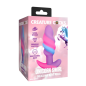 Unicorn Swirl Silicone Butt Plug - Small