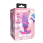 Unicorn Swirl Silicone Butt Plug - Medium