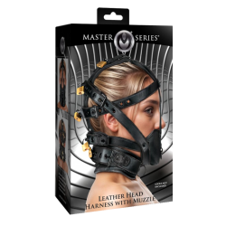 Leather Head Harness with Muzzle