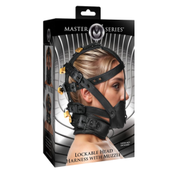 Lockable Head Harness with Muzzle