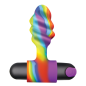 Vibrating Rainbow Butt Plug