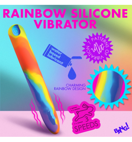 Rainbow Silicone Vibrator