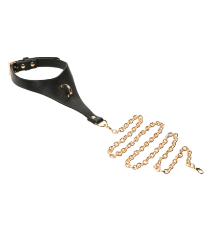 Captivate Collar with Body Chain - Black