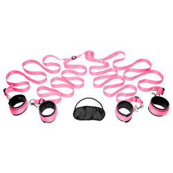 Frisky Pink Bedroom Restraint Kit