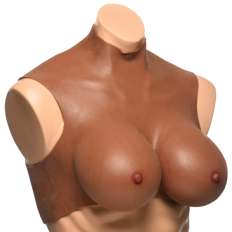 Perky Pair G-Cup Silicone Breasts - Dark Perky Pair G-Cup Silicone Breasts - Dark