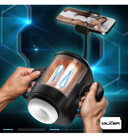 Cyber Milker Stroking & Vibrating Masturbator