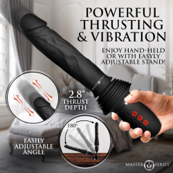 Ultimate Power Pounder Vibrating & Thrusting Dildo w/ Remote
