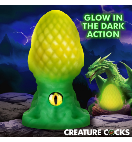 Eye of the Dragon Silicone Butt Plug - Green