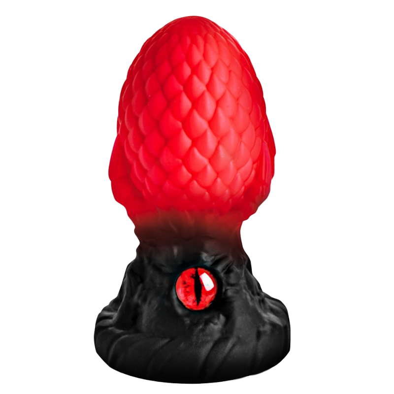 Eye of the Dragon Silicone Butt Plug - Red Eye of the Dragon Silicone Butt Plug - Red