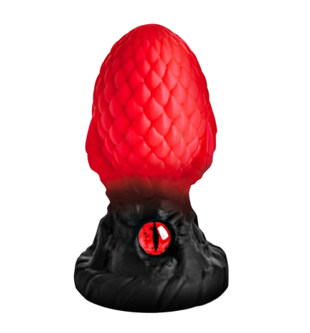 Eye of the Dragon Silicone Butt Plug - Red