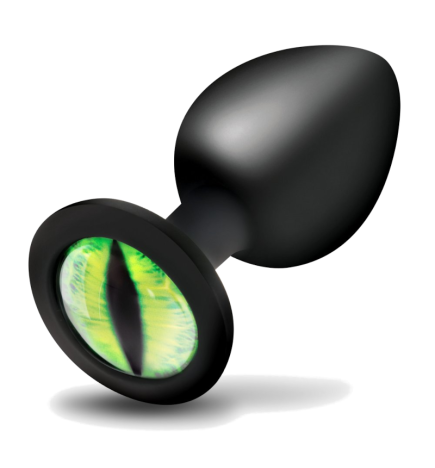 Creature Eye Green Eye Silicone Butt Plug - Medium