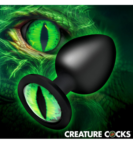 Creature Eye Green Eye Silicone Butt Plug - Large