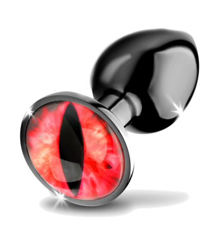 Sinister Eye Red Eye Metal Butt Plug - Small