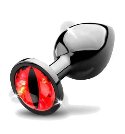 Sinister Eye Red Eye Metal Butt Plug - Medium