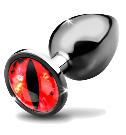 Sinister Eye Red Eye Metal Butt Plug - Large