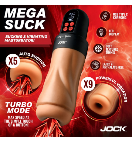 JOCK Sucking & Vibrating Masturbator