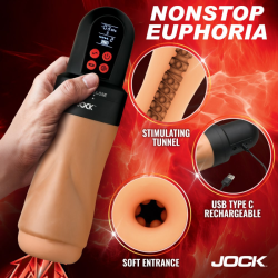 JOCK Sucking & Vibrating Masturbator