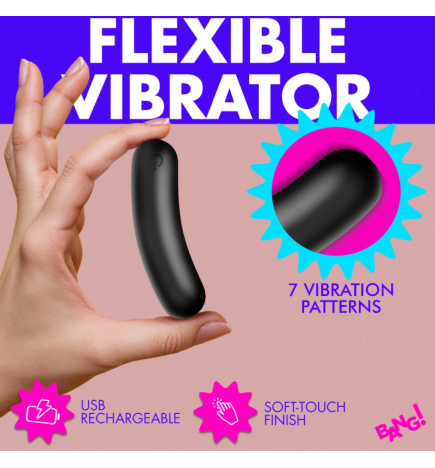 Flexible Silicone Bullet - Black