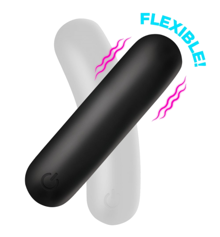 Flexible Silicone Bullet - Black