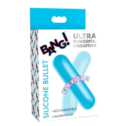 Flexible Silicone Bullet - Blue