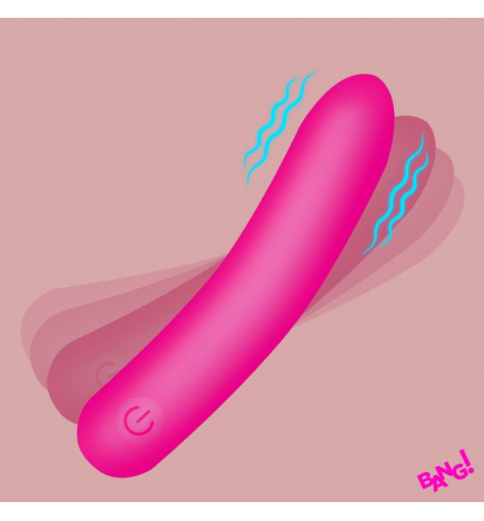 Tapered Flexible Silicone Bullet - Pink
