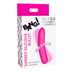 Tapered Flexible Silicone Bullet - Pink