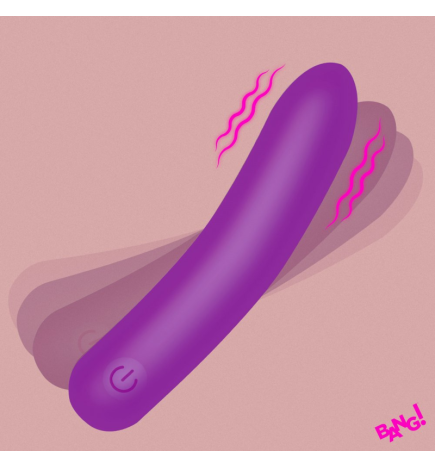 Tapered Flexible Silicone Bullet - Purple